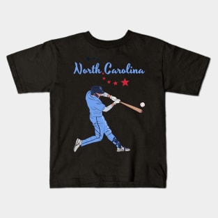 North Carolina USA Baseball Kids T-Shirt